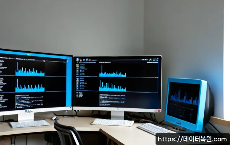 화정동 IO1_INITIALIZATION_FAILED - Photorealistic IT support workstation in a compact apartment near a Korean suburban transit district...