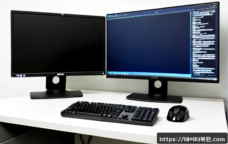 구로동 STATUS_KERNEL_BOOT_DRIVE_ERROR - Photorealistic IT support workstation in Guro-dong, Seoul, with a desktop tower opened beside a dual...