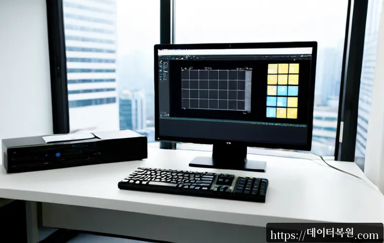 서소문동 STATUS_DEVICE_NOT_READY - Photorealistic modern office workstation in Seosomun-dong, Seoul, an industrial product designer fac...