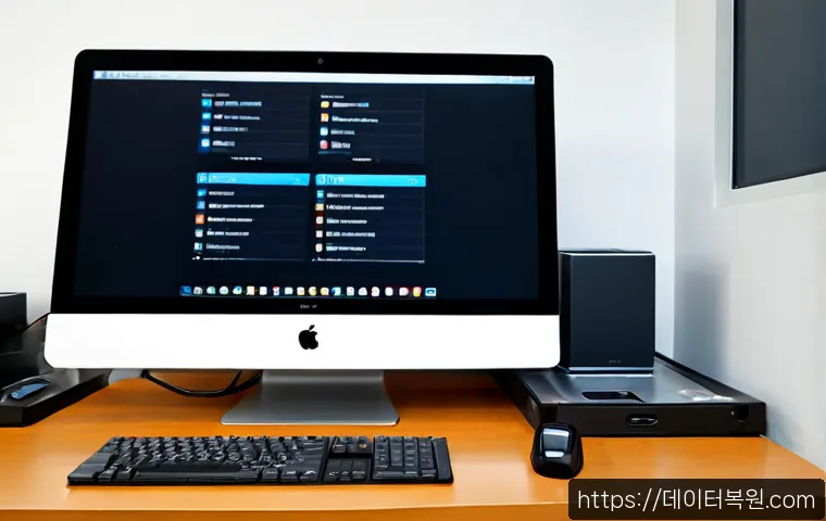 원당동 맥윈도우 부트캠프_bootcamp 재설치 포맷 초기화 - Photorealistic remote IT support workstation in a quiet Won-dang-dong apartment office, sleek all-in...