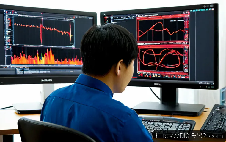 서빙고동 STATUS_KERNEL_HANDLE_INVALID - Photorealistic remote IT support workstation in a quiet Seoul apartment near Yongsan, dual monitors ...