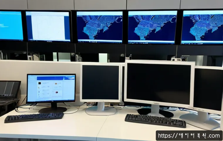 주교동 네트워크구축 설정 및 세팅오류해결 - Photorealistic IT technician configuring a compact office network in a modern Jukgyo-dong workspace,...