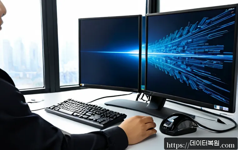 일산 BUGCODE_USB_DRIVER - Photorealistic modern workstation in Ilsan, desktop PC connected to multiple USB devices, technician...