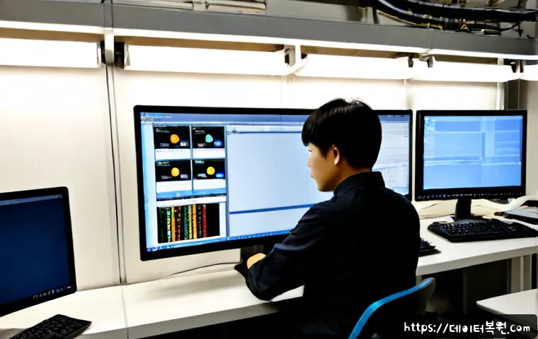 문래동 STATUS_DATATYPE_MISALIGNMENT - Photorealistic industrial design workstation in Mullae-dong, a software technician comparing mismatc...