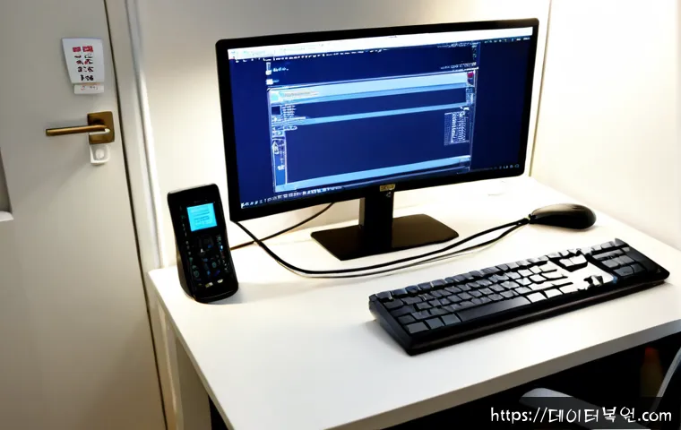 이문동 IO1_INITIALIZATION_FAILED - Photorealistic remote-support workstation in a compact apartment near a university district, dual mo...