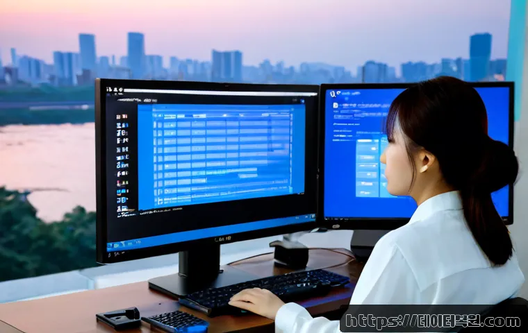 자양동 BAD_POOL_CALLER - Photorealistic remote-support workstation in a compact Jayang-dong apartment office, desktop monitor...