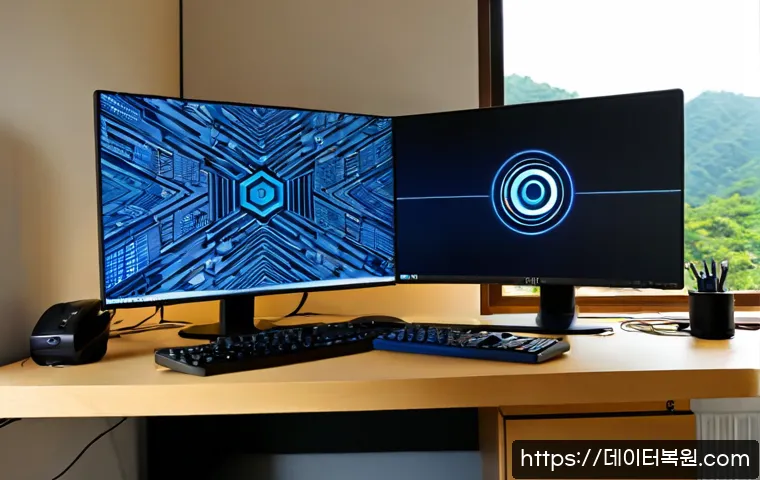 우장산 bootdevice - Photorealistic IT support workstation, technician carefully connecting a bootable USB device to a co...