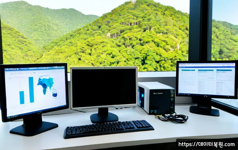 과천동 STATUS_KERNEL_LOG_FAILURE - Photorealistic IT support workstation in a modern Gwacheon office, dual monitors showing a clean abs...