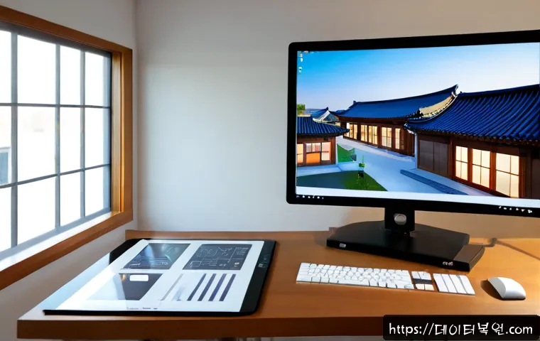 화전동 SESSION_HAS_NO_PAGEFILE - Photorealistic architectural visualization workstation in a quiet Hwa-jeon-dong studio, dual monitor...