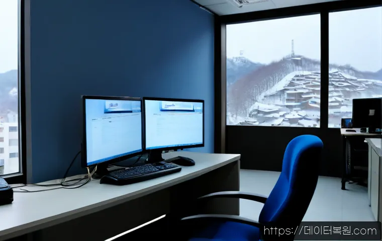 일직동 DRIVER_POWER_STATE_FAILURE - Photorealistic IT support workstation in Iljik-dong, Gwangmyeong, a dual-monitor desktop suddenly fr...