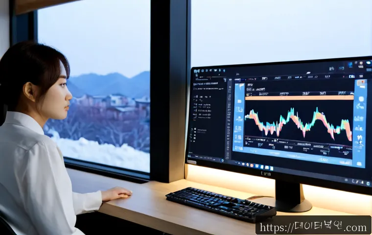 종암동 STATUS_IO_TIMEOUT - Photorealistic remote-support workstation in a compact Jongam-dong apartment office, desktop monitor...