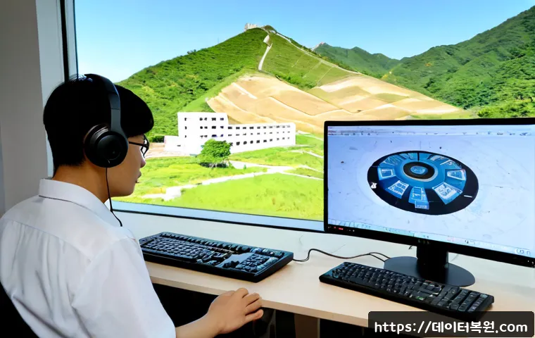홍지동 STATUS_INSTRUCTION_FAILED - Photorealistic remote-support workstation in a quiet Hongji-dong hillside apartment, dual monitors s...