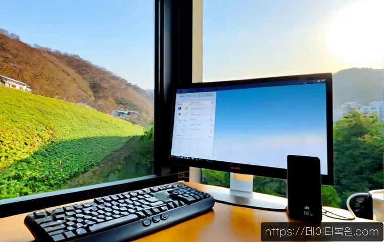 방배동 STATUS_SESSION_TIMEOUT - Photorealistic remote-support workstation in a quiet Bangbae-dong apartment office, desktop monitor ...
