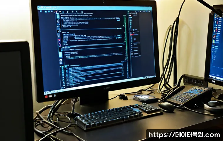 예관동 STATUS_KERNEL_BOOT_DRIVE_ERROR - Photorealistic remote IT support workstation in a compact Yegwan-dong office, desktop computer halte...